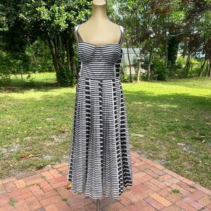 NWOT fab’rik Striped Midi Dress